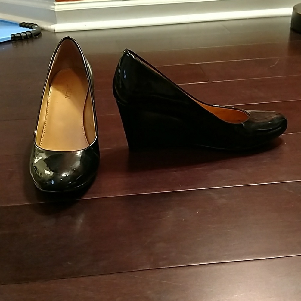 J. Crew Patent Leather Wedges